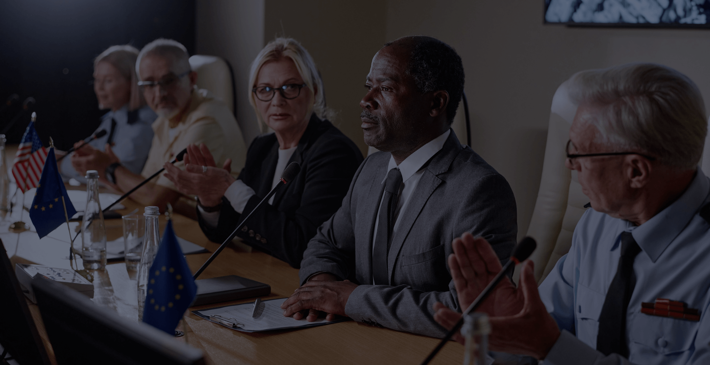 People in a meeting